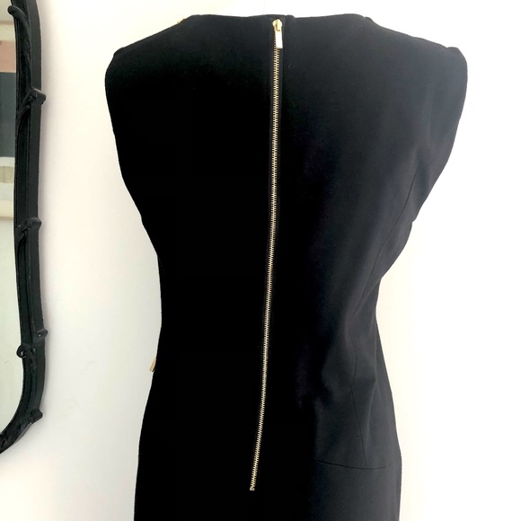 Premise Gold Zipper Sleeveless Black Dress NWT - Picture 5 of 8